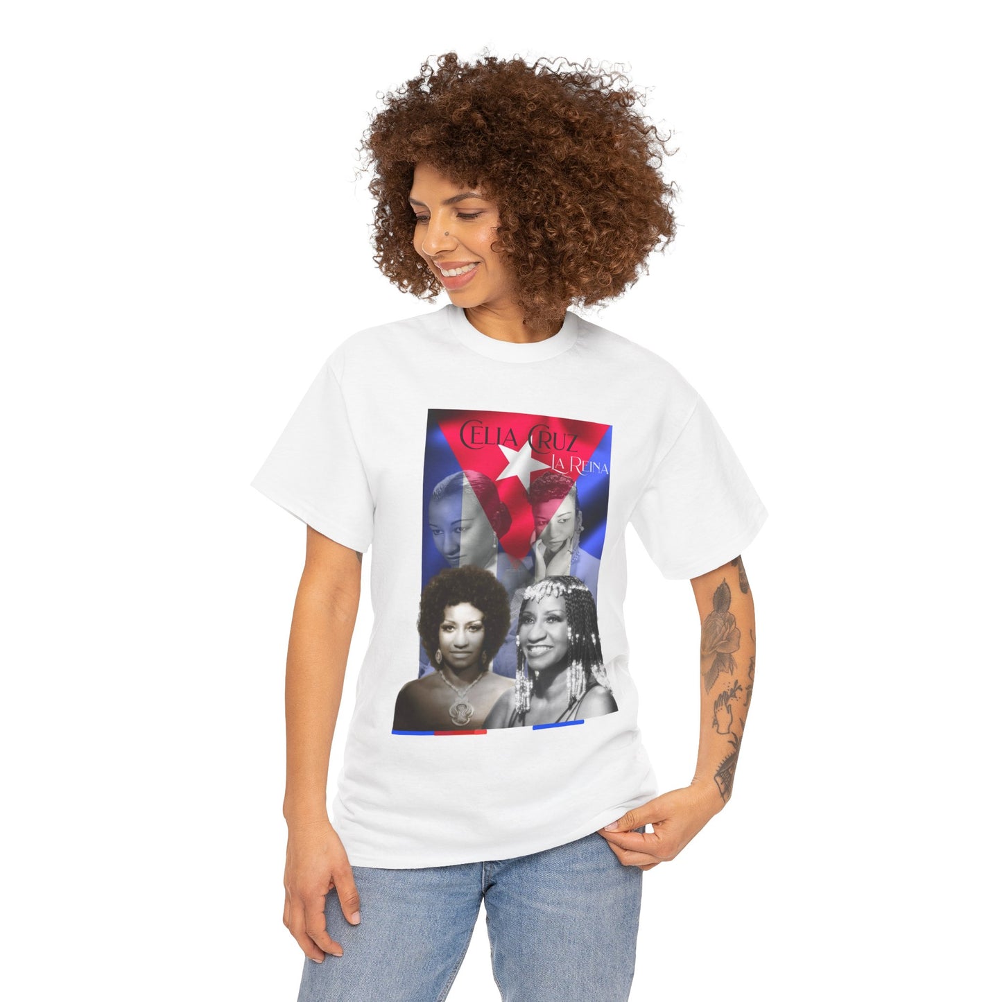 Celia Cruz Unisex Tee Shirt, Latin Music Fan T-Shirt, Salsa Singer Camiseta, Music Lover Gift, Cuban Artist Clothing, Retro Vintage Apparel