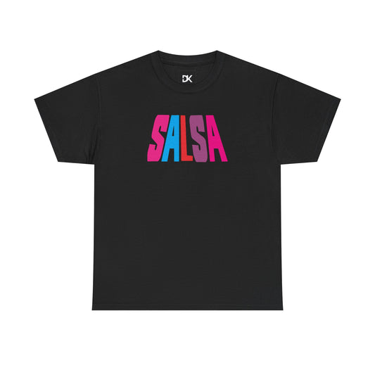 Salsa Bold Colorblock Tee — Retro Dance Shirt