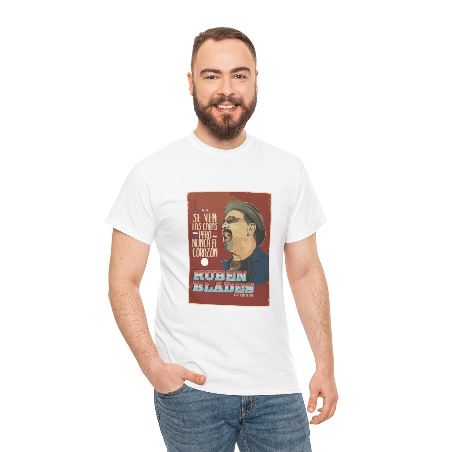 T-Shirt Rubén Blades Tribute to Salsa Poet and Musical Legacy