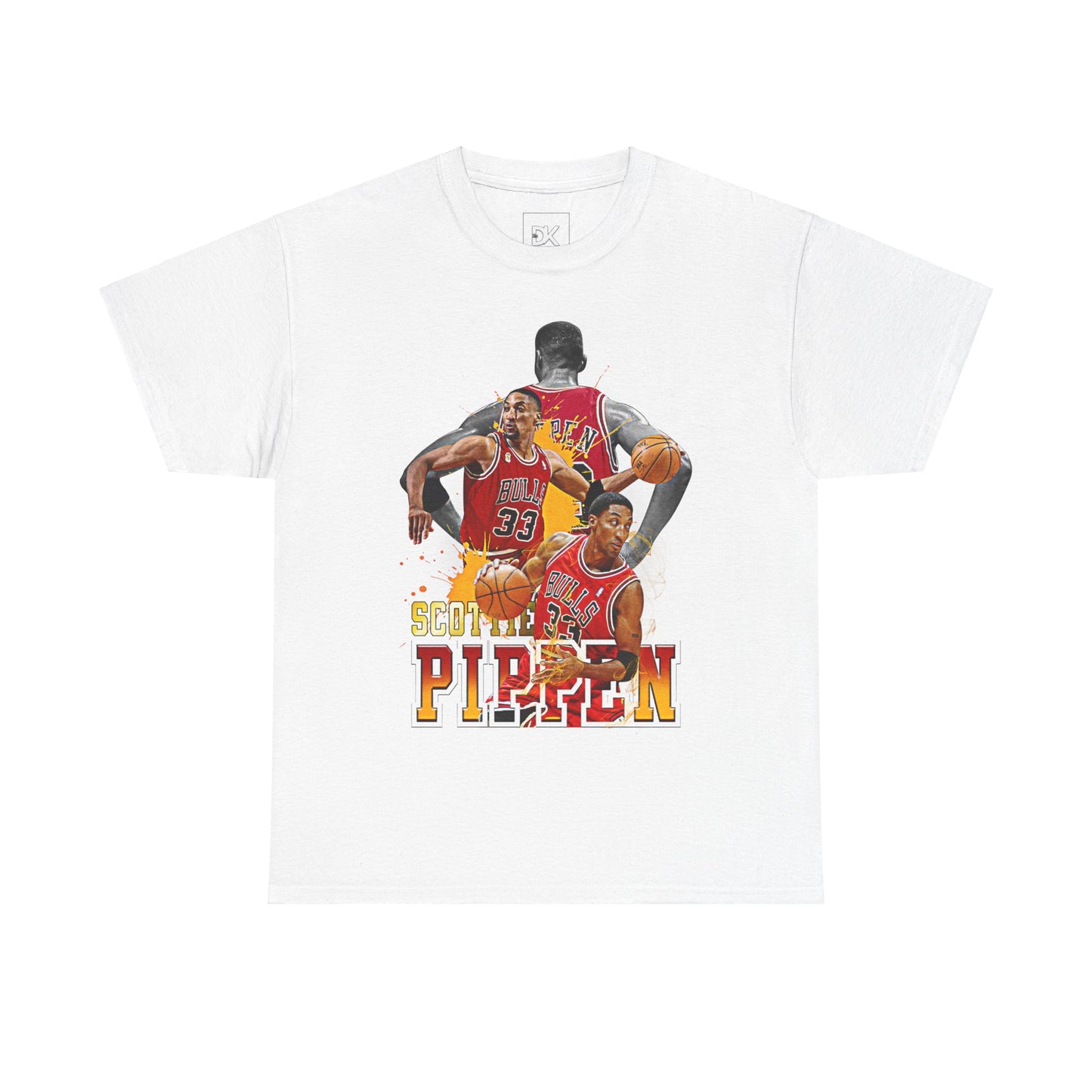 Scottie Pippen Unisex Heavy Cotton Tee, Basketball Fan Shirt, Sports Apparel, Gift for Him, Retro Sports Tee, Chicago Bulls Merch