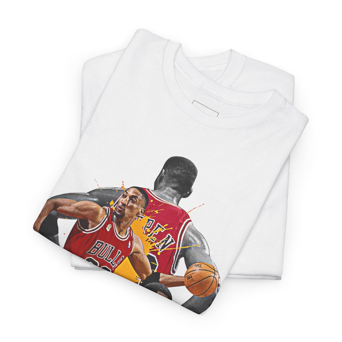 Scottie Pippen Unisex Heavy Cotton Tee, Basketball Fan Shirt, Sports Apparel, Gift for Him, Retro Sports Tee, Chicago Bulls Merch