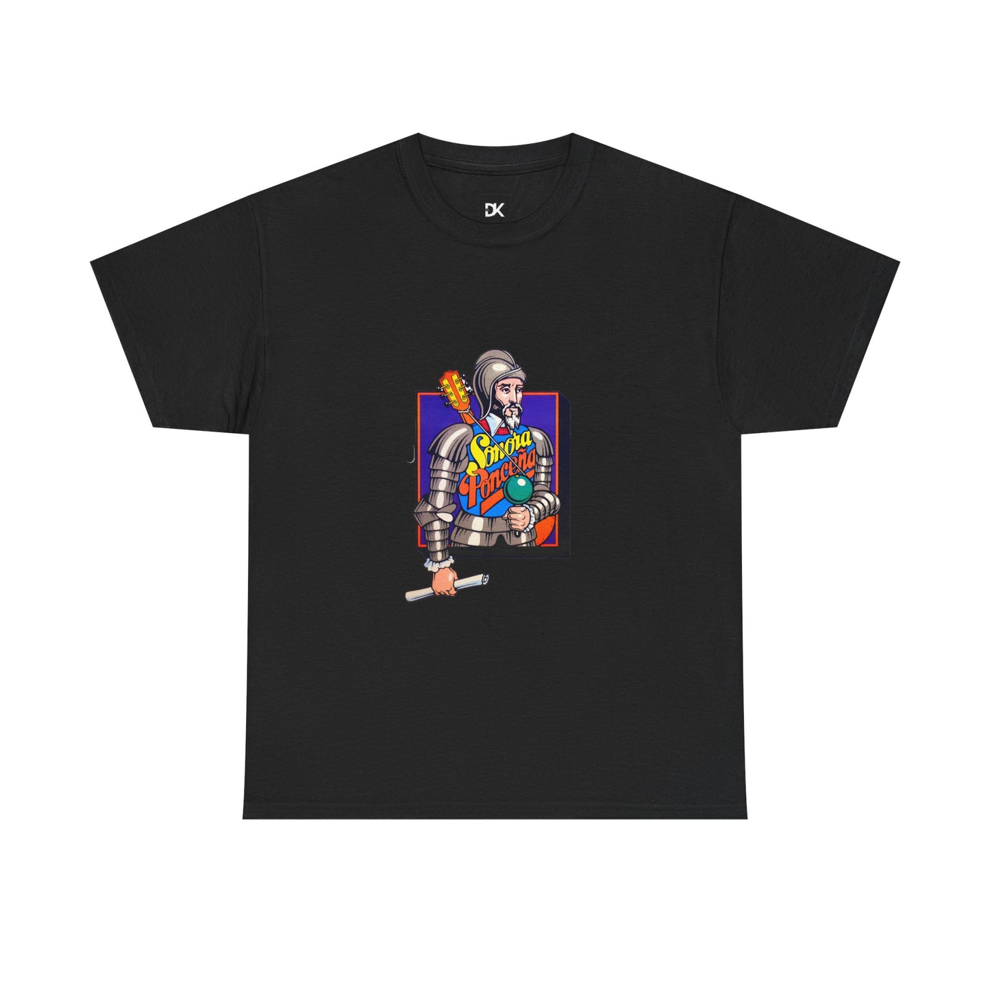 Retro Knight Graphic Tee — 'Good Vibes' Colorful Medieval Gamer Shirt