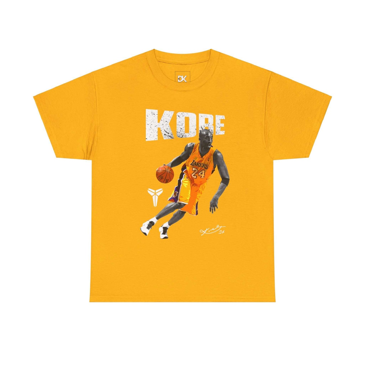 Kobe Bryant Unisex Heavy Cotton Tee, Basketball Lover Gift, Sports Fan Apparel, Team Spirit Shirt, Casual Streetwear