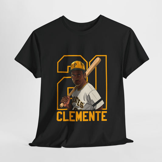 T Shirt Roberto Clemente 21- Legado de una leyenda de la MLB
