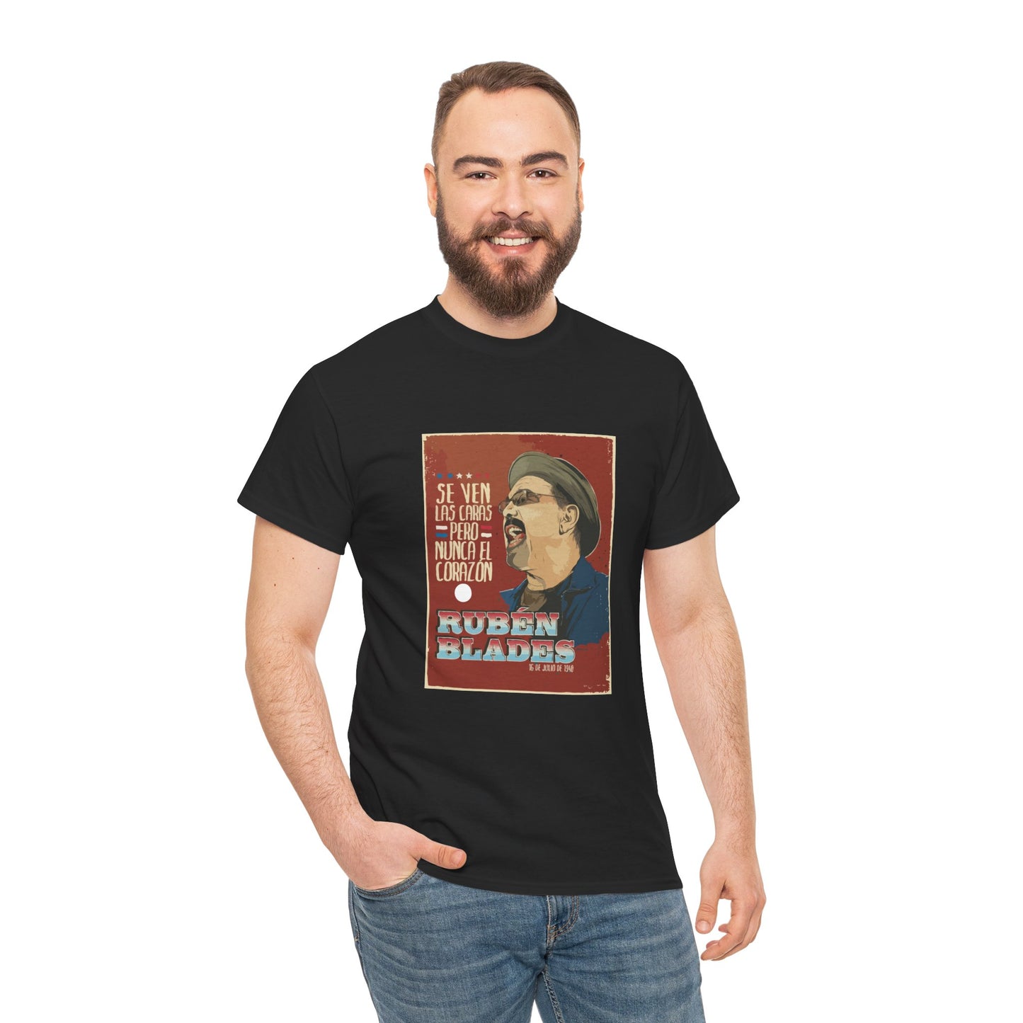 T-Shirt Rubén Blades Tribute to Salsa Poet and Musical Legacy