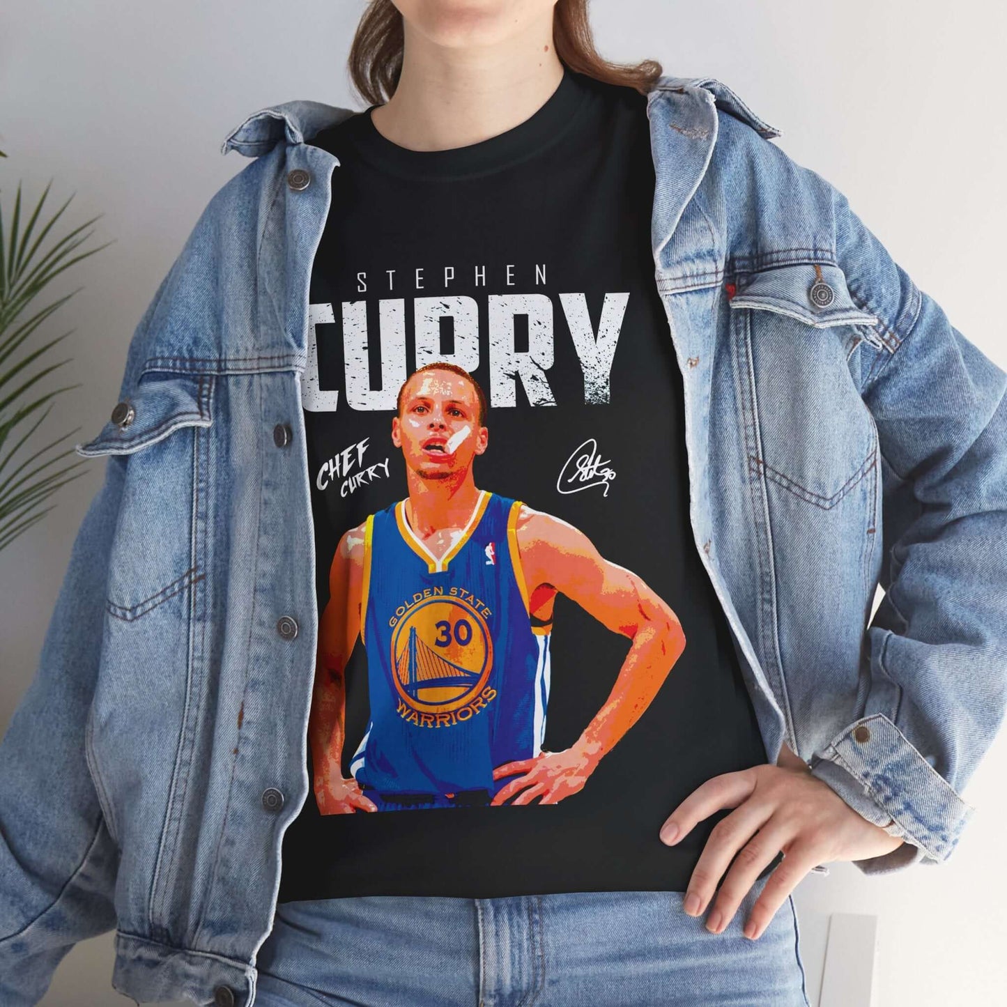 Stephen Curry Fan Tee, Unisex Heavy Cotton Tee for Basketball Lovers, Gifts for Sports Fans, Athlete Apparel, Casual Wear
