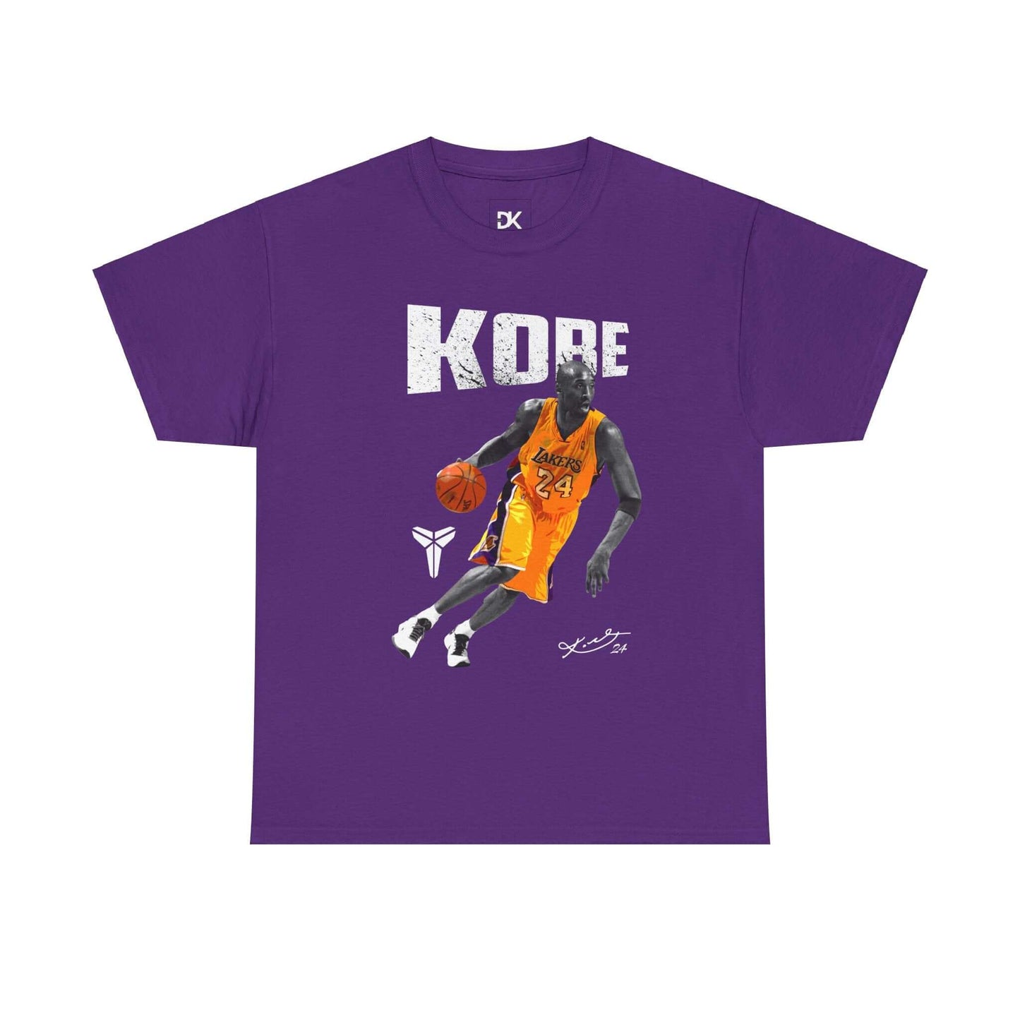 Kobe Bryant Unisex Heavy Cotton Tee, Basketball Lover Gift, Sports Fan Apparel, Team Spirit Shirt, Casual Streetwear
