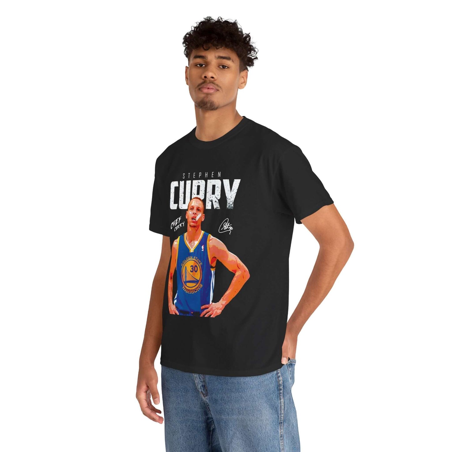 Stephen Curry Fan Tee, Unisex Heavy Cotton Tee for Basketball Lovers, Gifts for Sports Fans, Athlete Apparel, Casual Wear
