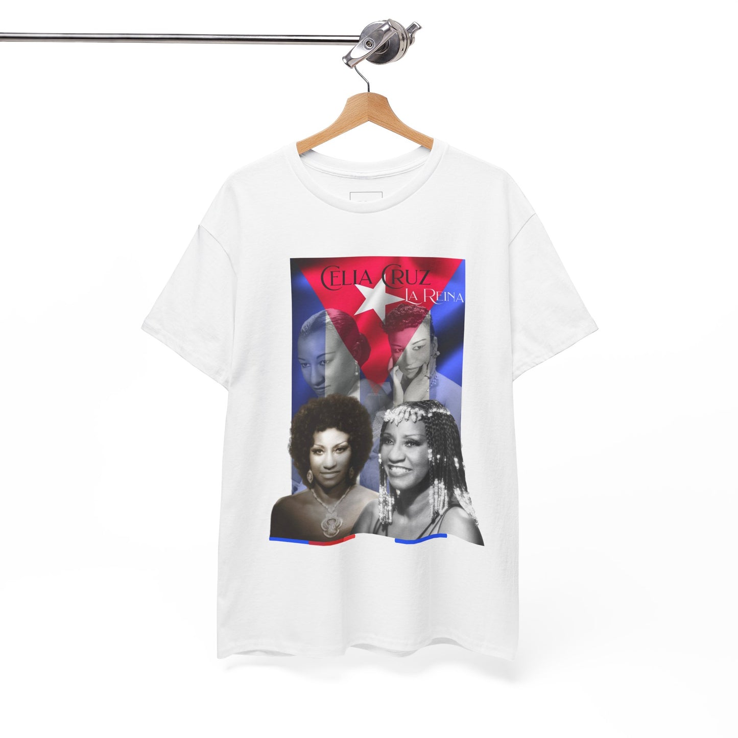 Celia Cruz Unisex Tee Shirt, Latin Music Fan T-Shirt, Salsa Singer Camiseta, Music Lover Gift, Cuban Artist Clothing, Retro Vintage Apparel