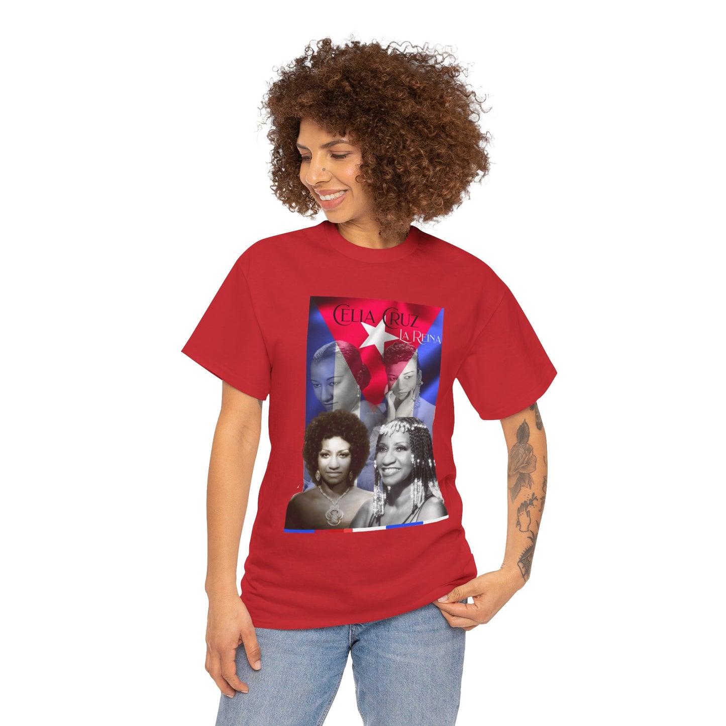 Celia Cruz Unisex Tee Shirt, Latin Music Fan T-Shirt, Salsa Singer Camiseta, Music Lover Gift, Cuban Artist Clothing, Retro Vintage Apparel