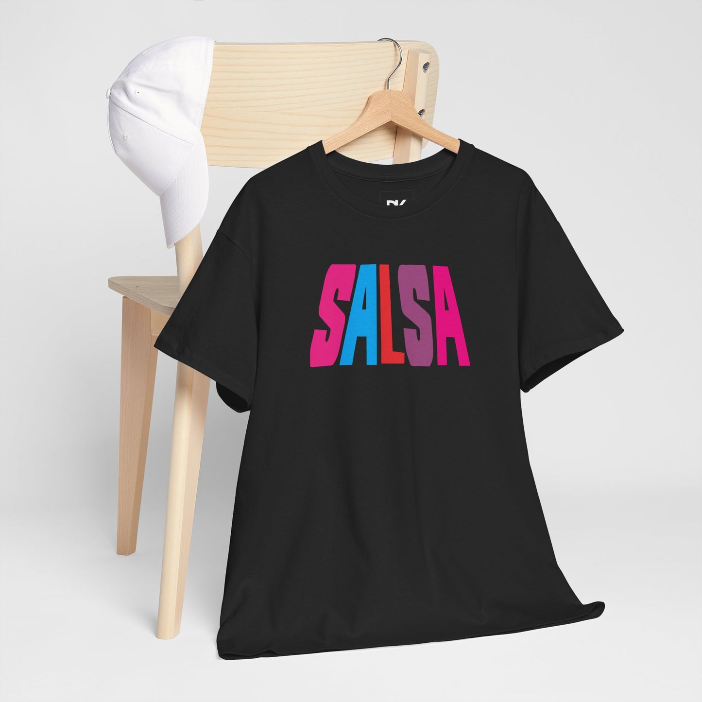 Salsa Bold Colorblock Tee — Retro Dance Shirt