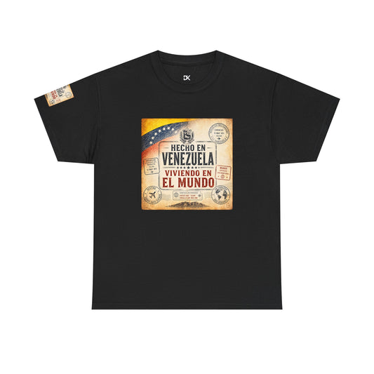 Hecho en Venezuela Vivendo en el Mundo T-Shirt | Venezuelan Pride Tee