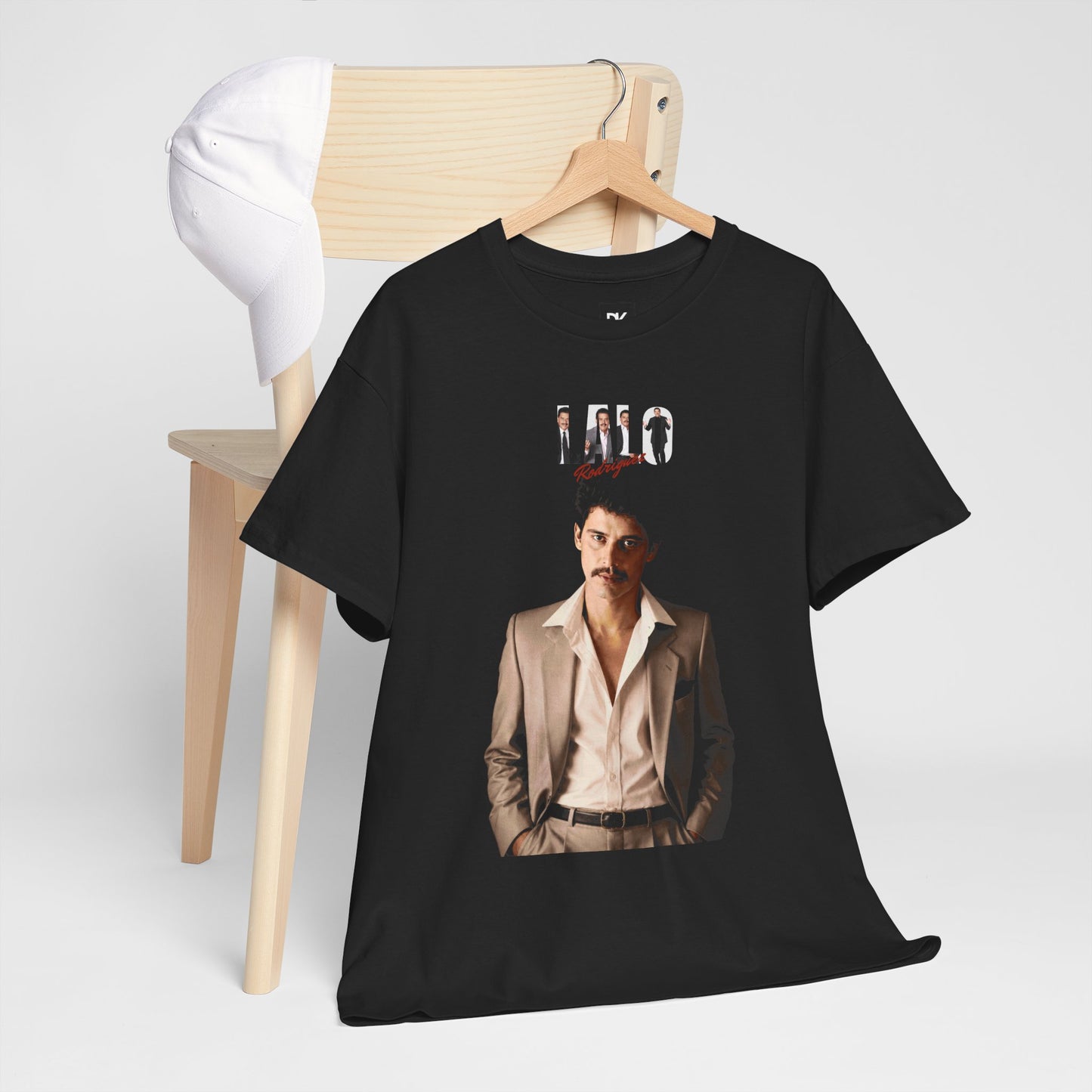 Lalo Retro  Portrait Tee | Vintage Suit Photo, 1980s Style