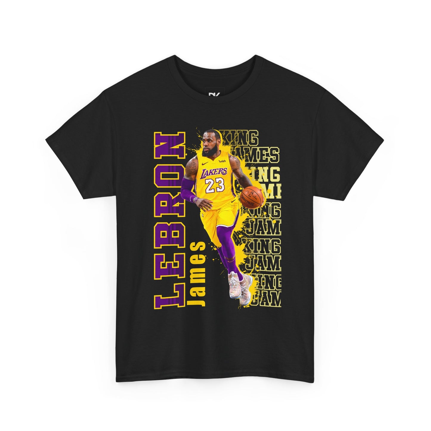 LeBron James Unisex Heavy Cotton Tee, Basketball Shirt, Sports Fan Apparel, Gift for Him, Music Event T-Shirt