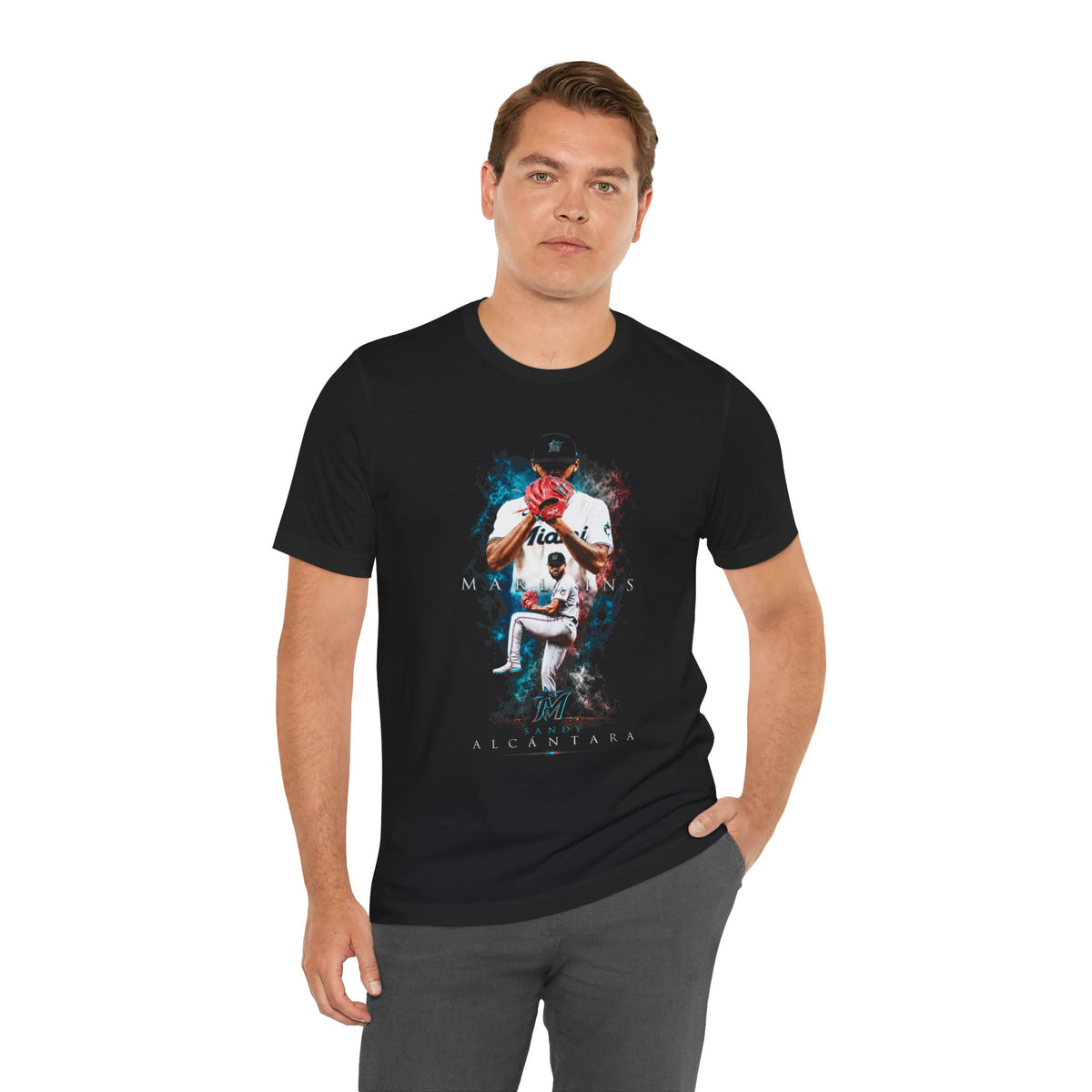 Sandy Alcantara Miami Baseball Fan Art Tee | Venezuelan Baseball Player Graphic Shirt | Miami Baseball Fan Gift