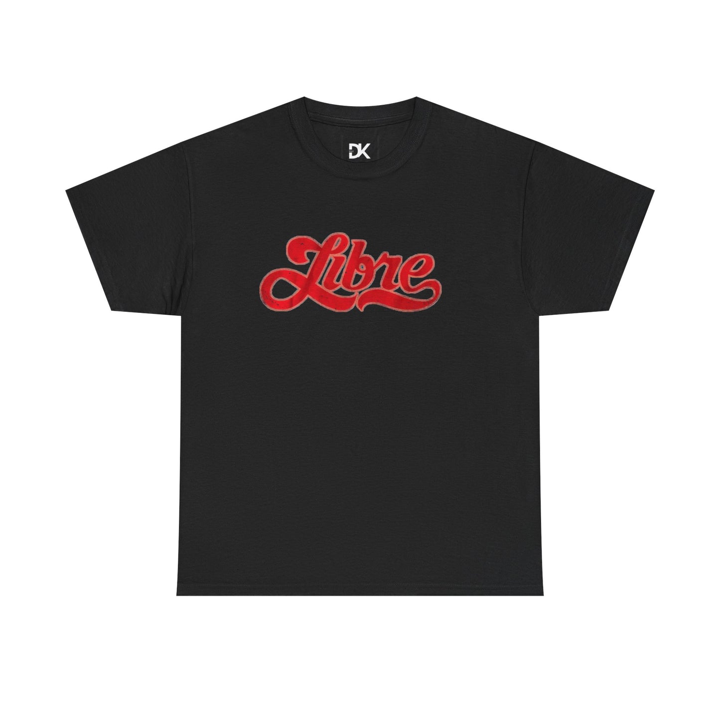 Libre Script T‑Shirt — Retro Red 'Libre' Graphic Tee