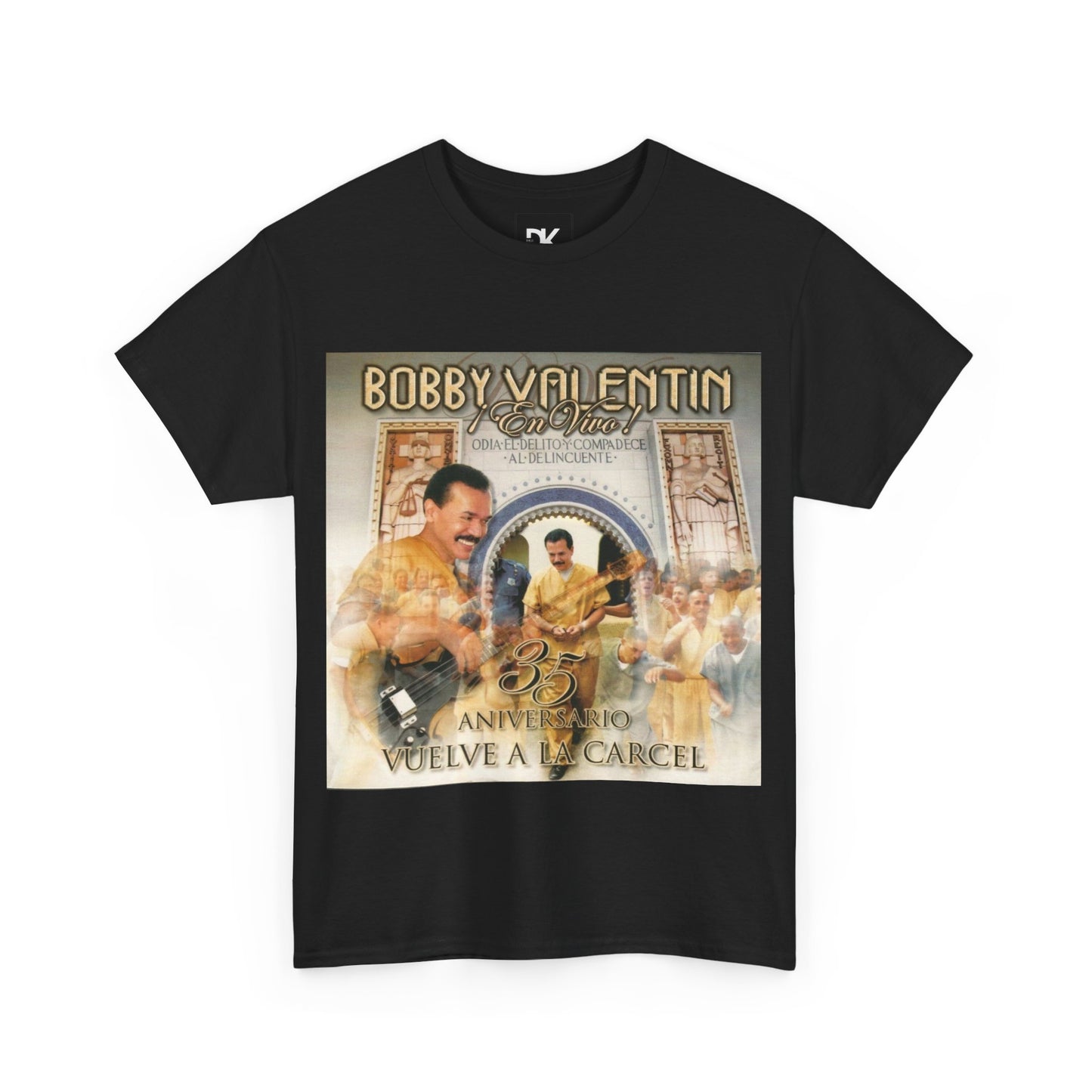 Latin Music Tee Shirt, Bobby Valentin 35 Aniversario Vuelve a la Carcel Unisex Heavy Cotton T-Shirt, Music Lover Gift, Concert Shirt, Salsa