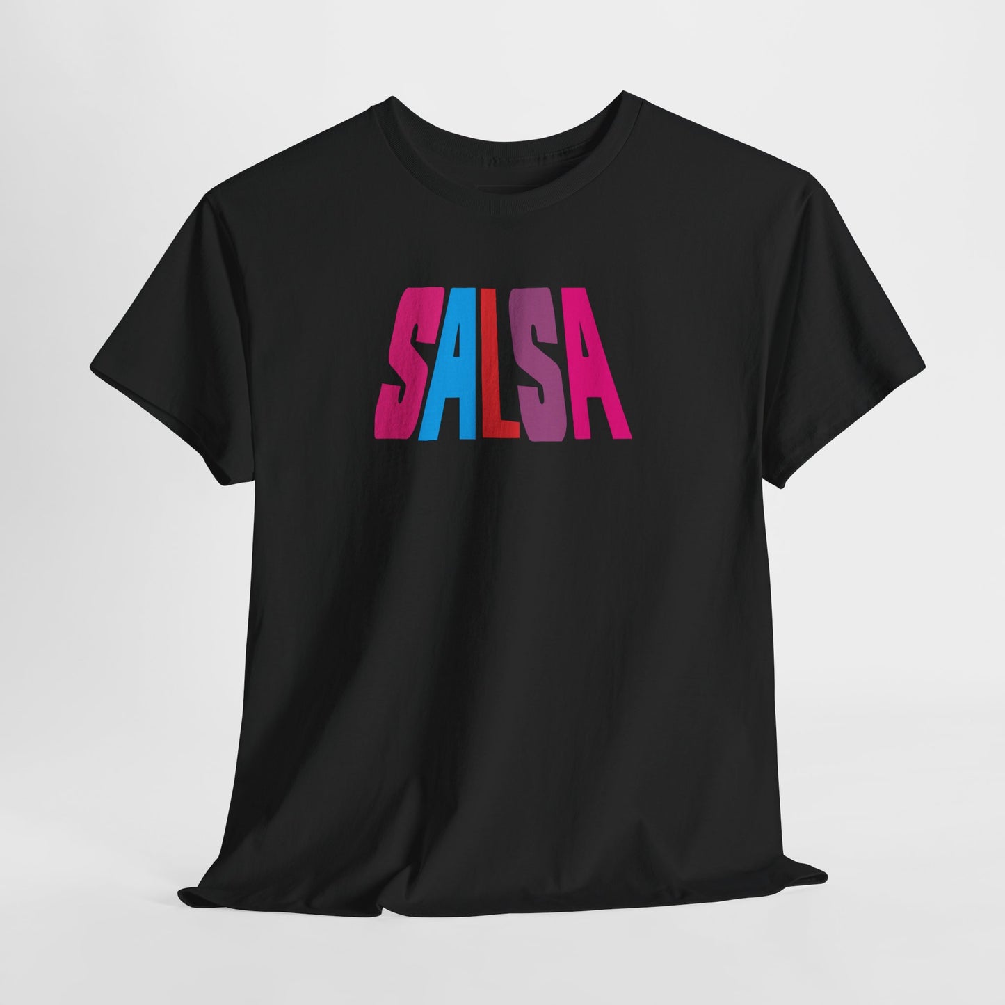 Salsa Bold Colorblock Tee — Retro Dance Shirt