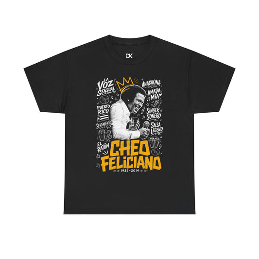 Cheo Feliciano Graphic Tee | Salsa Legend Tribute T-Shirt