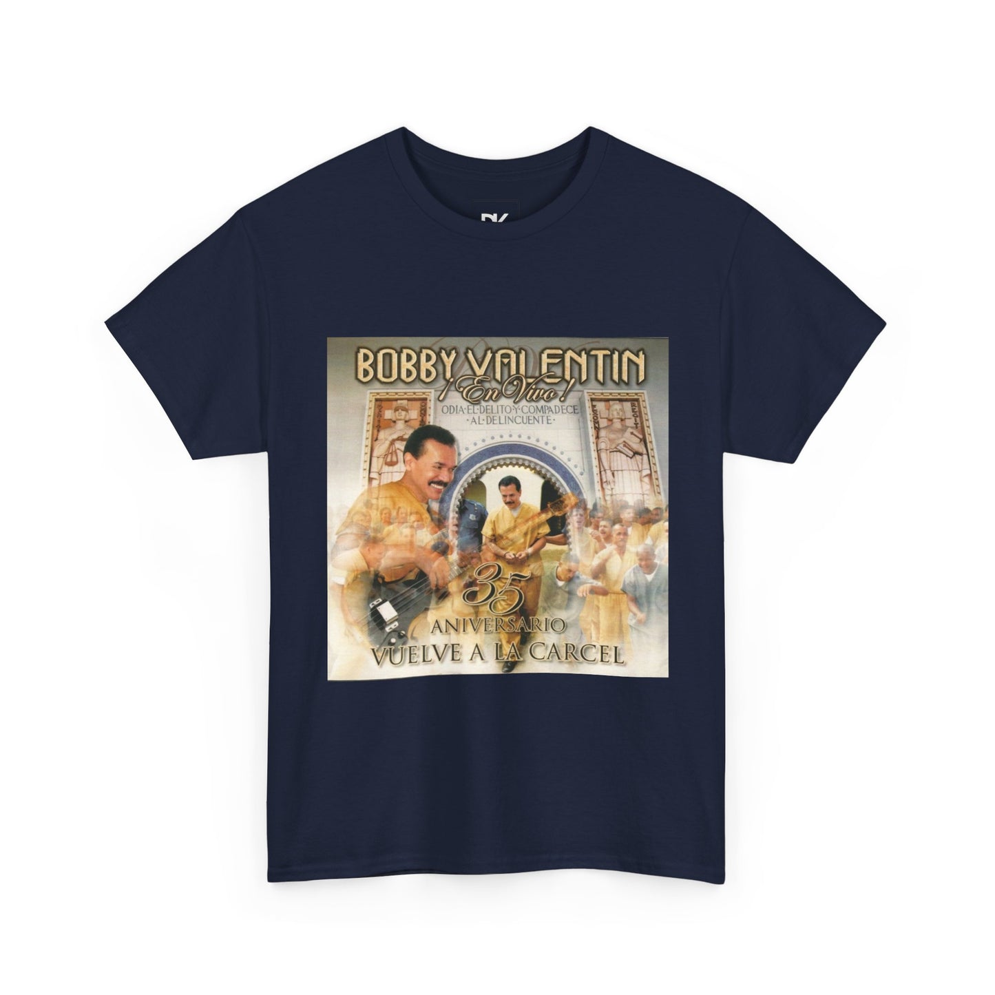 Latin Music Tee Shirt, Bobby Valentin 35 Aniversario Vuelve a la Carcel Unisex Heavy Cotton T-Shirt, Music Lover Gift, Concert Shirt, Salsa