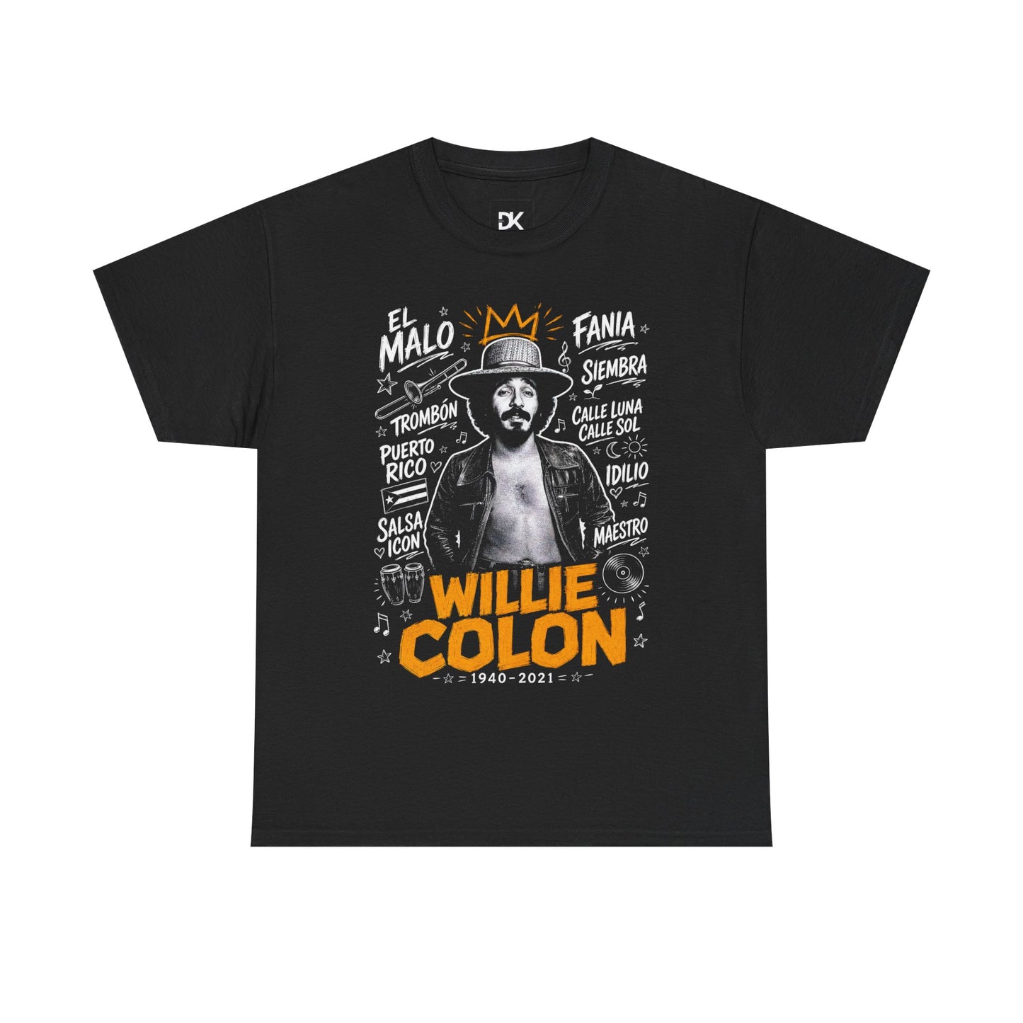 Willie Colón Tribute Tee | Salsa Legend Graphic T-Shirt