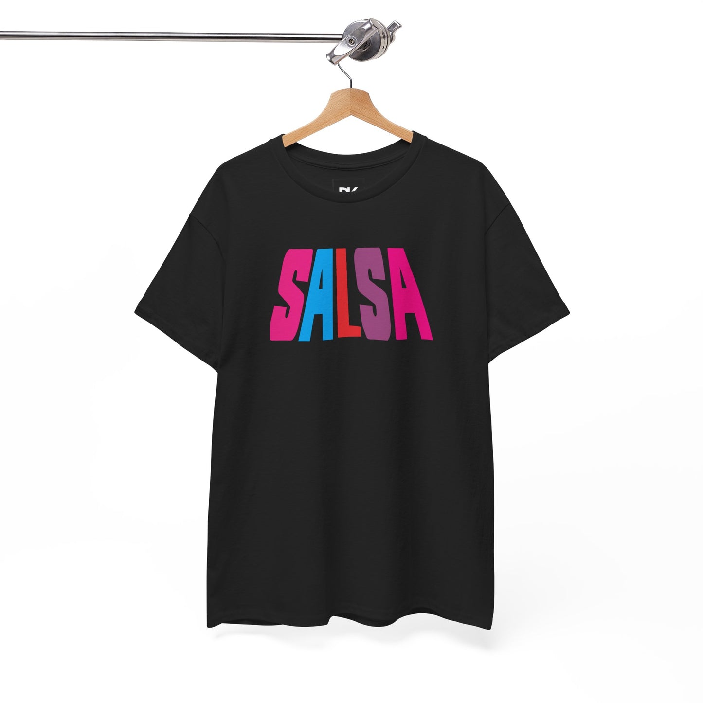 Salsa Bold Colorblock Tee — Retro Dance Shirt