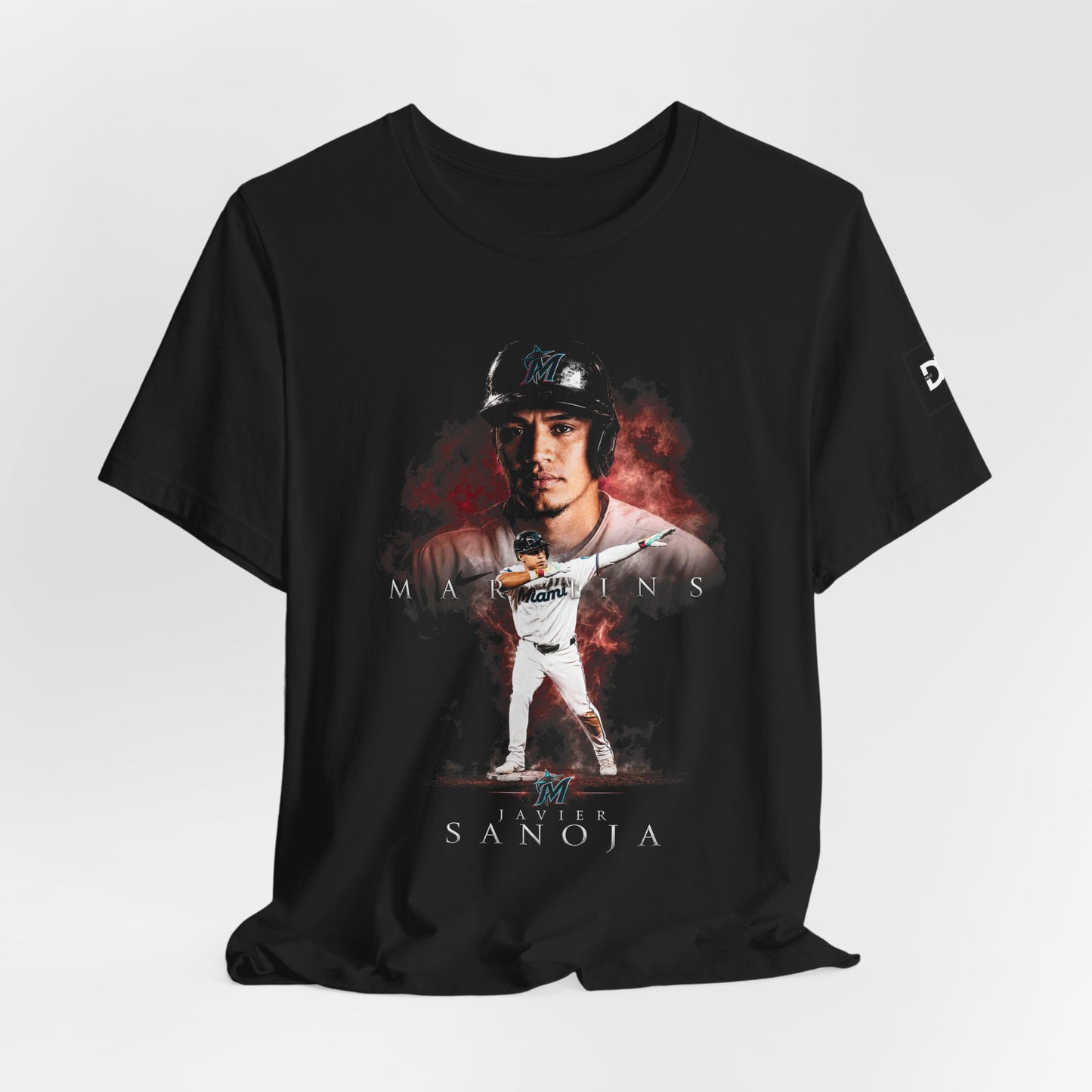 Javier Sanoja Miami Baseball Fan Art Tee | Venezuelan Baseball Player Graphic Shirt | Miami Baseball Fan Gift