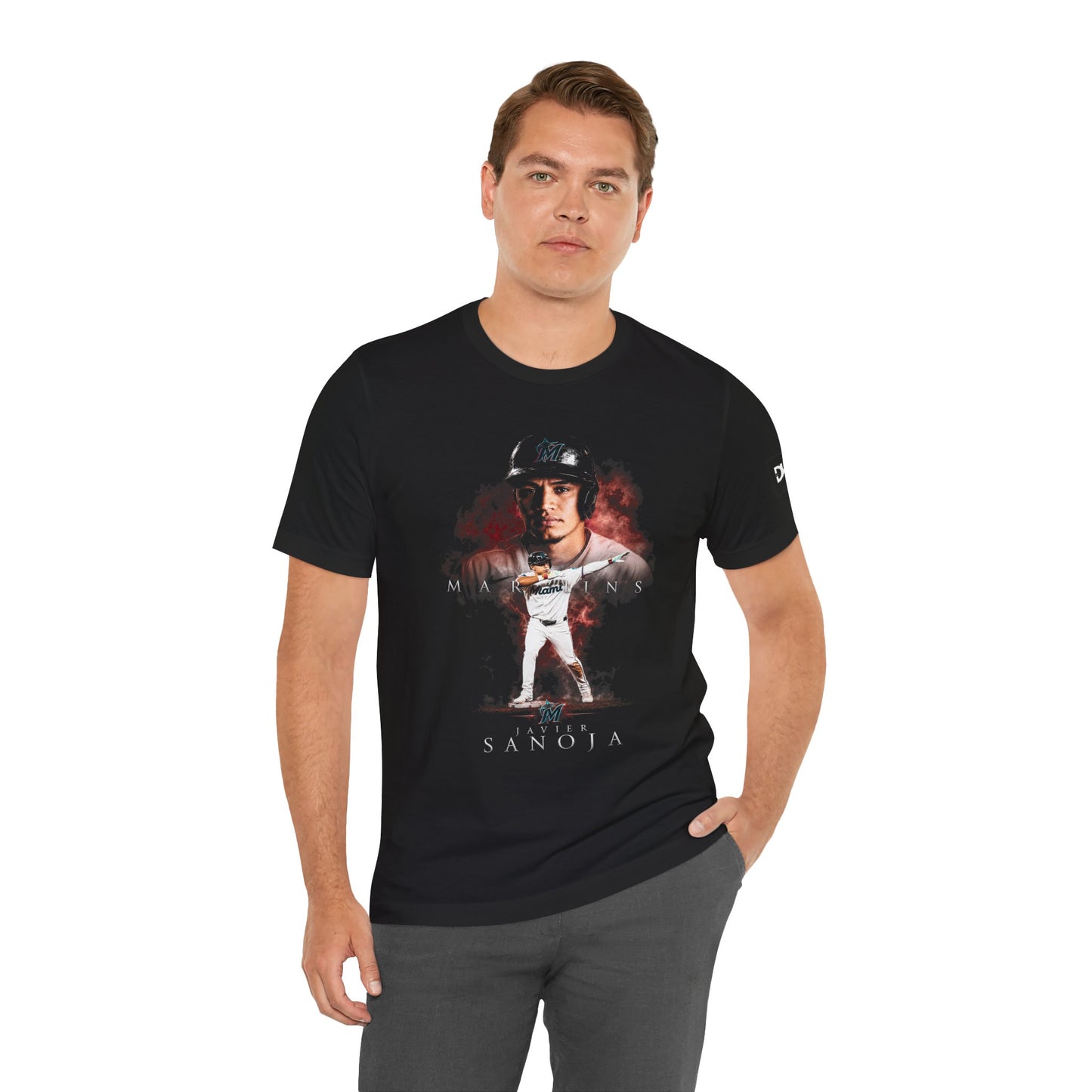 Javier Sanoja Miami Baseball Fan Art Tee | Venezuelan Baseball Player Graphic Shirt | Miami Baseball Fan Gift