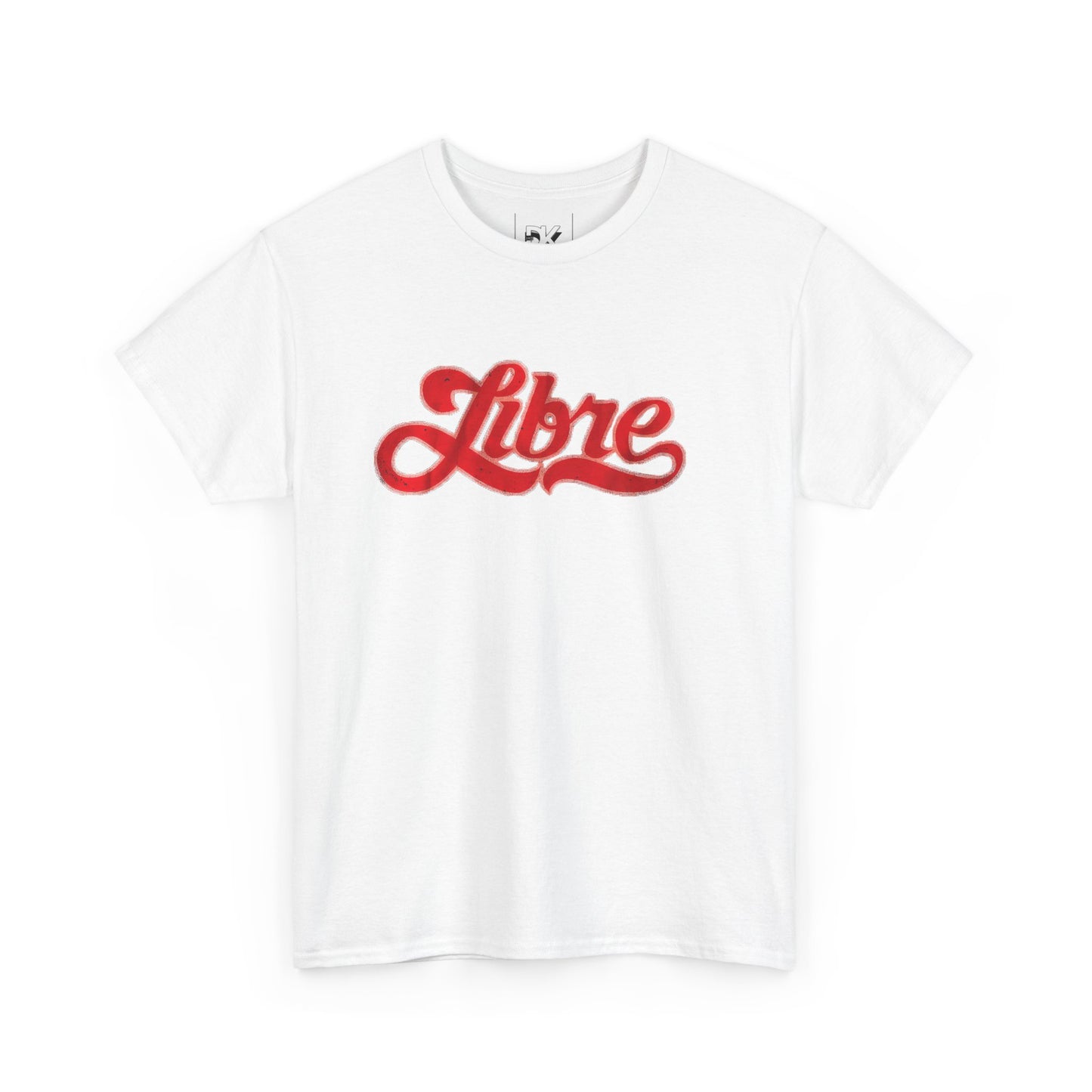 Libre Script T‑Shirt — Retro Red 'Libre' Graphic Tee