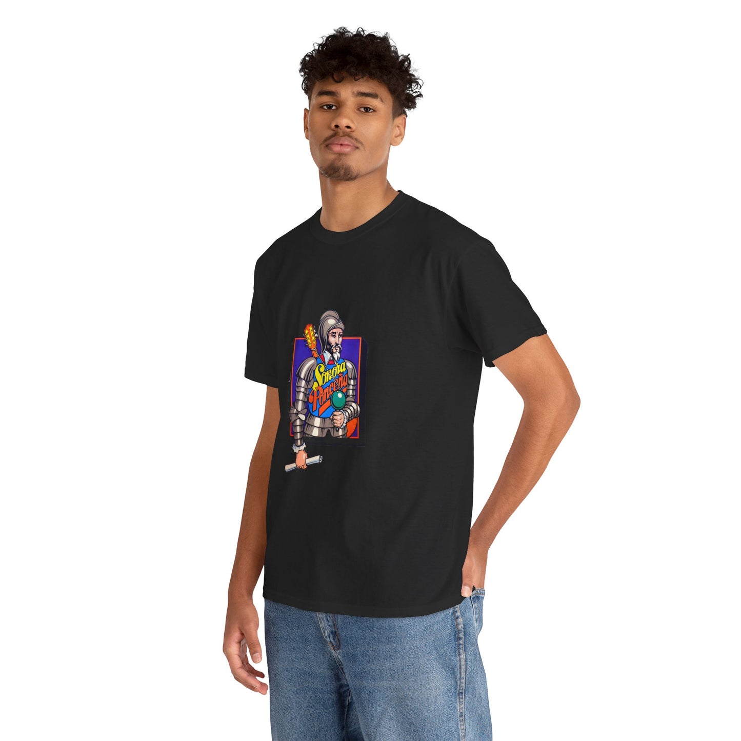 Retro Knight Graphic Tee — 'Good Vibes' Colorful Medieval Gamer Shirt