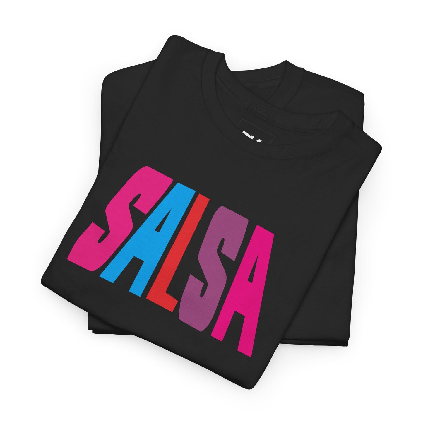 Salsa Bold Colorblock Tee — Retro Dance Shirt