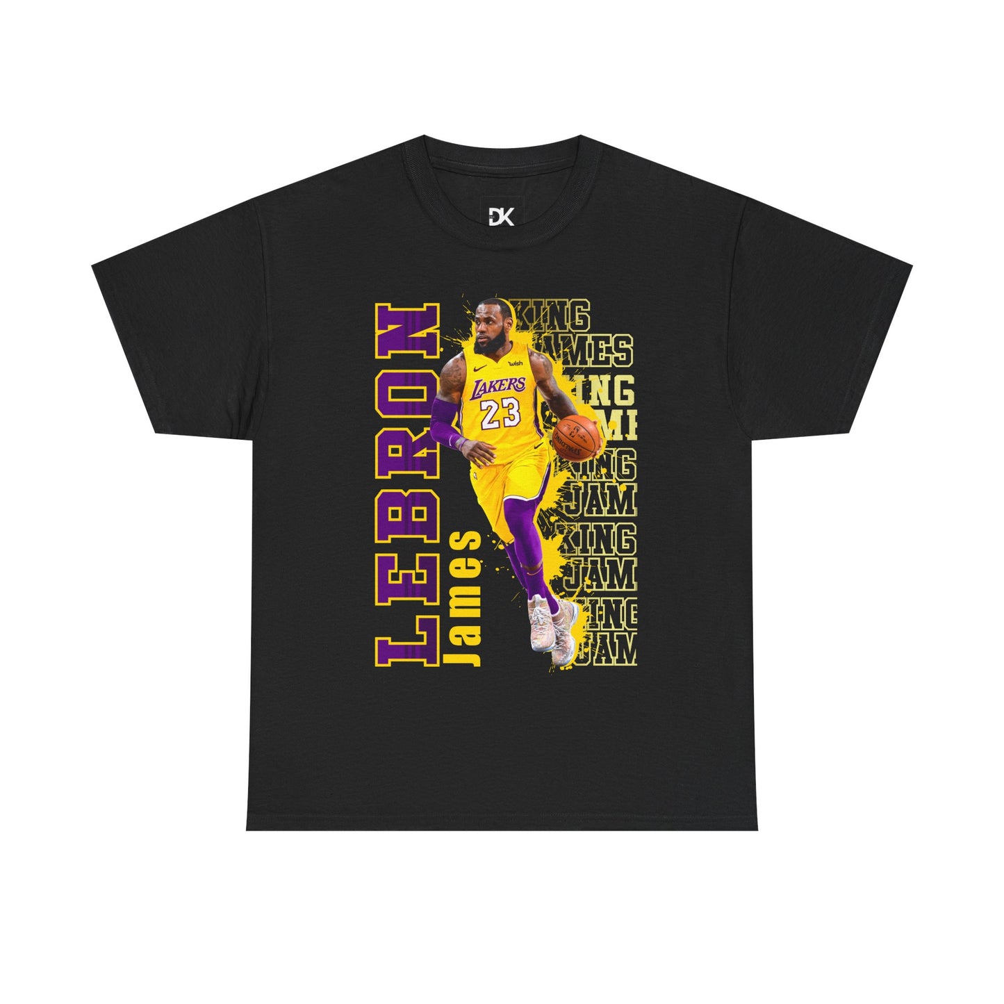 LeBron James Unisex Heavy Cotton Tee, Basketball Shirt, Sports Fan Apparel, Gift for Him, Music Event T-Shirt