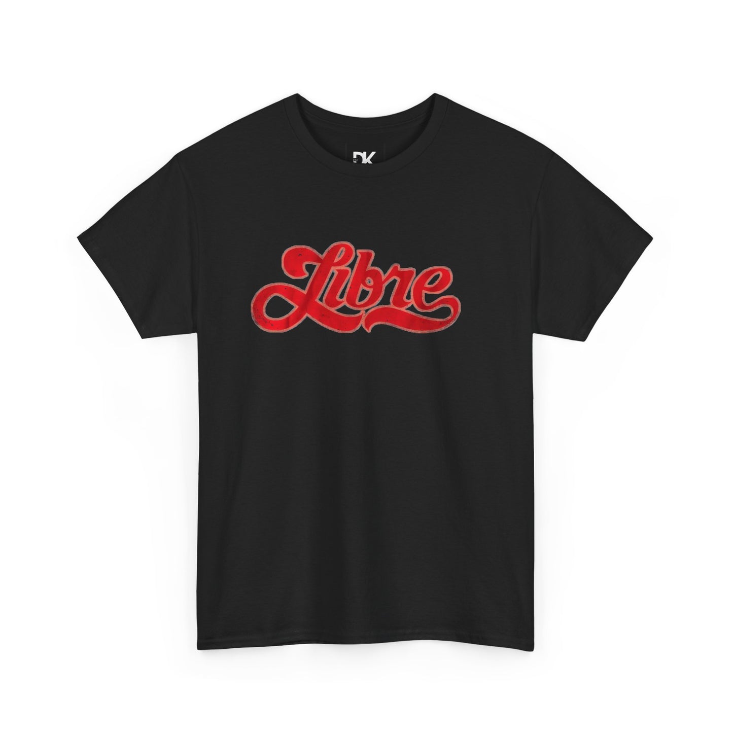 Libre Script T‑Shirt — Retro Red 'Libre' Graphic Tee