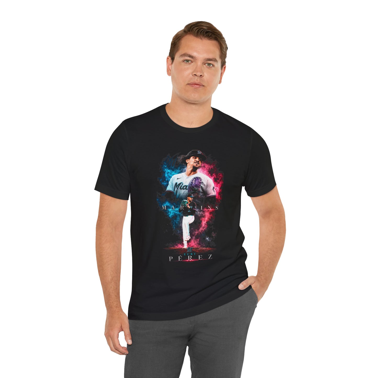 Eusry Perez Miami Baseball Fan Art Tee | Venezuelan Baseball Player Graphic Shirt | Miami Baseball Fan Gift