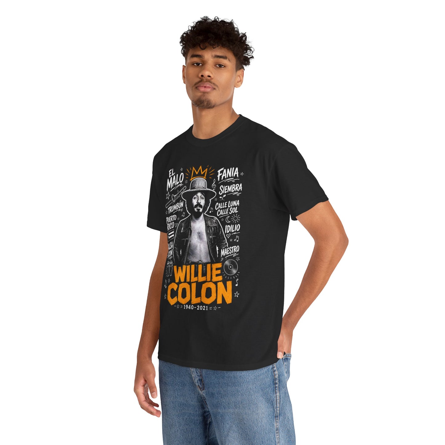 Willie Colón Tribute Tee | Salsa Legend Graphic T-Shirt